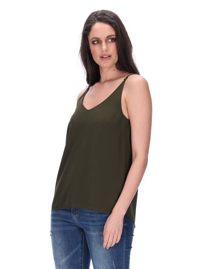 Hadley Singlet Khaki for wholesale by Augustine