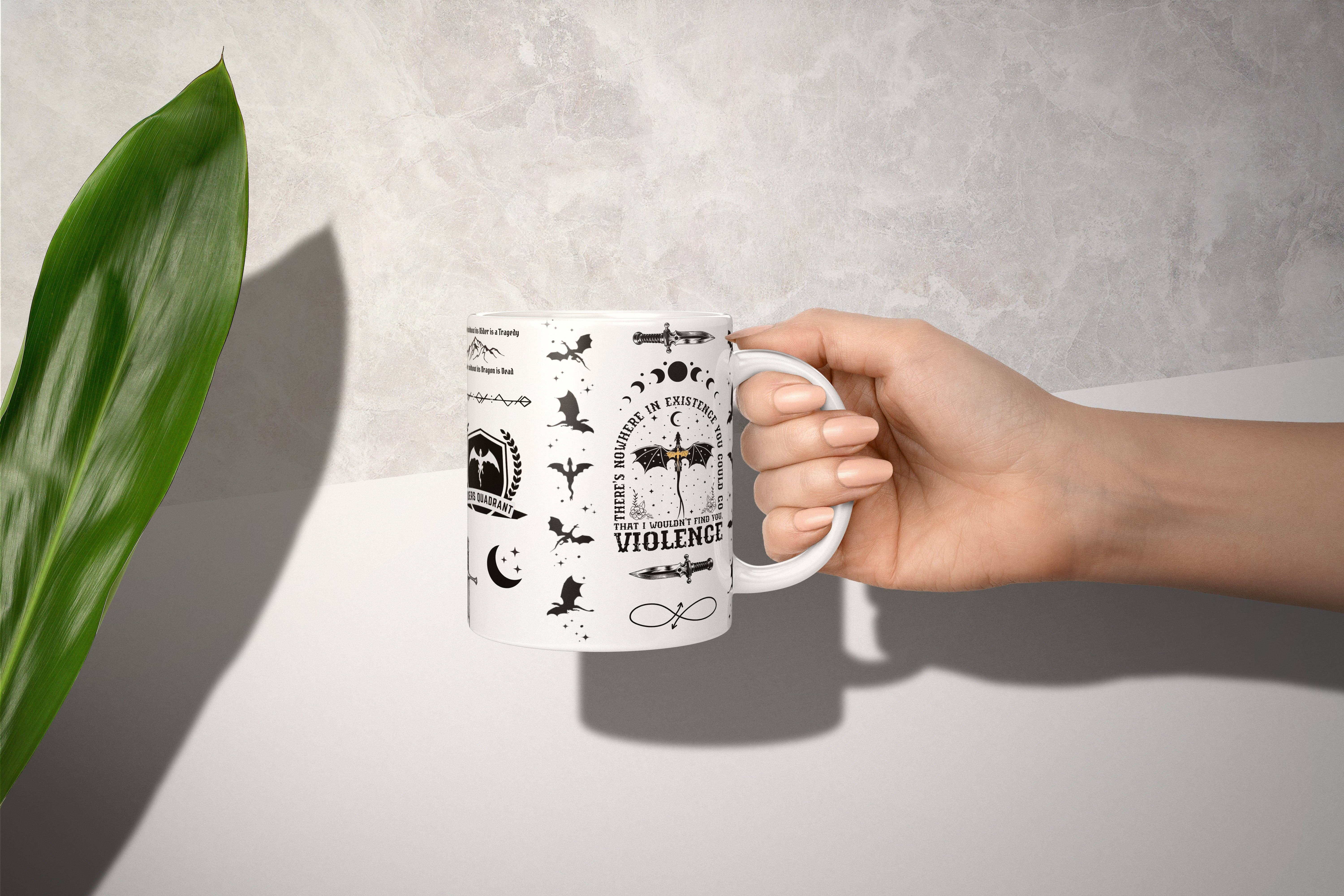 MagicMerchEmporium – wholesale Coffee mug – Fourth Wing Dragon Mug4