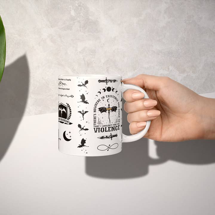 MagicMerchEmporium – wholesale Coffee mug – Fourth Wing Dragon Mug4