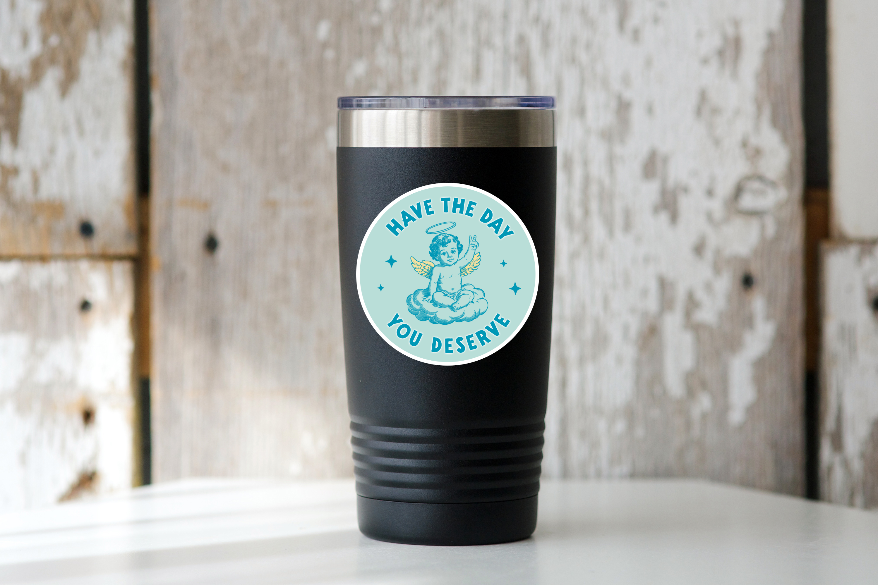 Yarnival - Wholesale Sticker - Have the Day You Deserve Sticker - sarcastic, funny, peace1