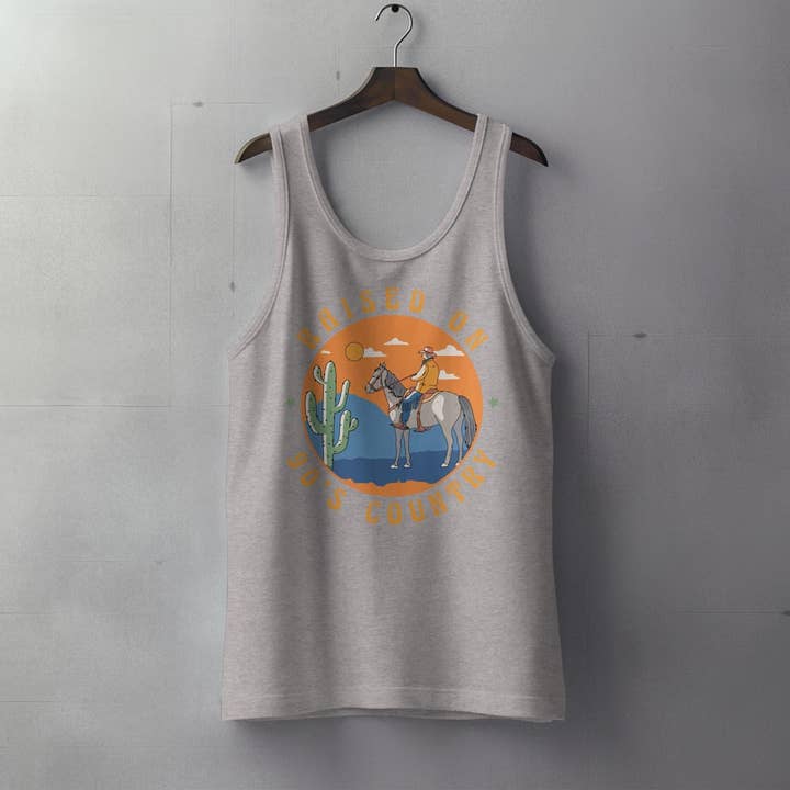 FreakyTeeFactory - Vente T-shirt sérigraphié – femme - T-shirt rétro années 90 country avec motif cowboy et cheval style vintage13