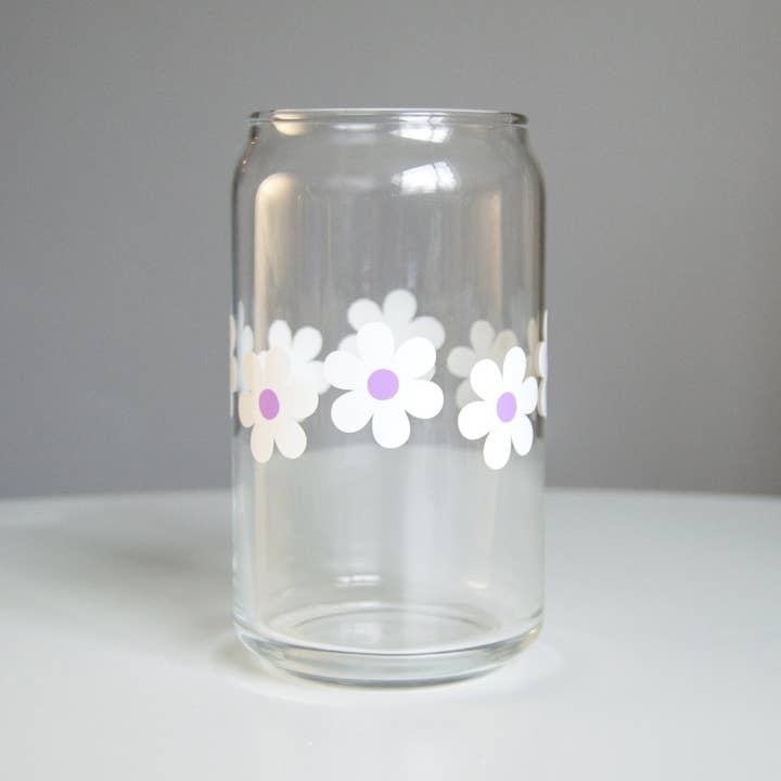 Verre Daisy Beer Canette pour la vente par Butler Design Co.