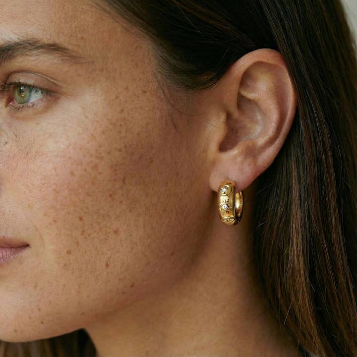 Hoft Studio - Wholesale Huggie Earrings - Celestial Hoops1