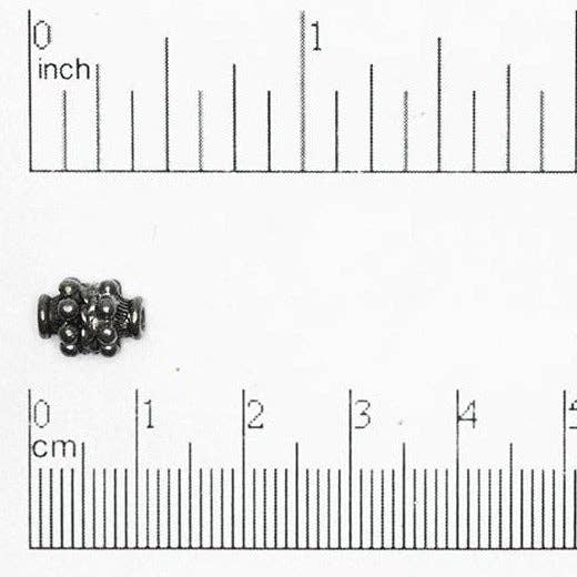 20 mm x 4 mm Blasen-Kordelperle - Aus Zinn gefertigt - Einzeln verkauft - CBS105 für den Großhandel von Continental Beads