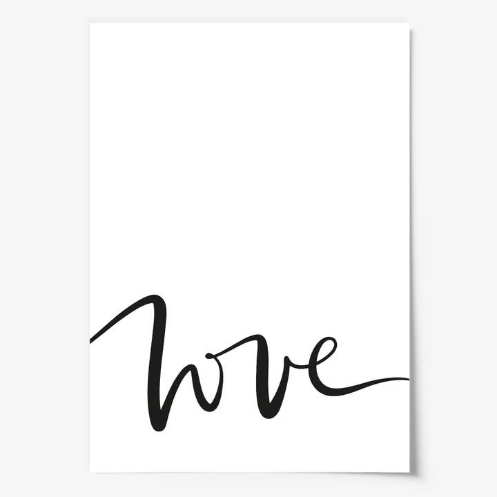 Tales by Jen - Wholesale Poster - Love handlettering poster1