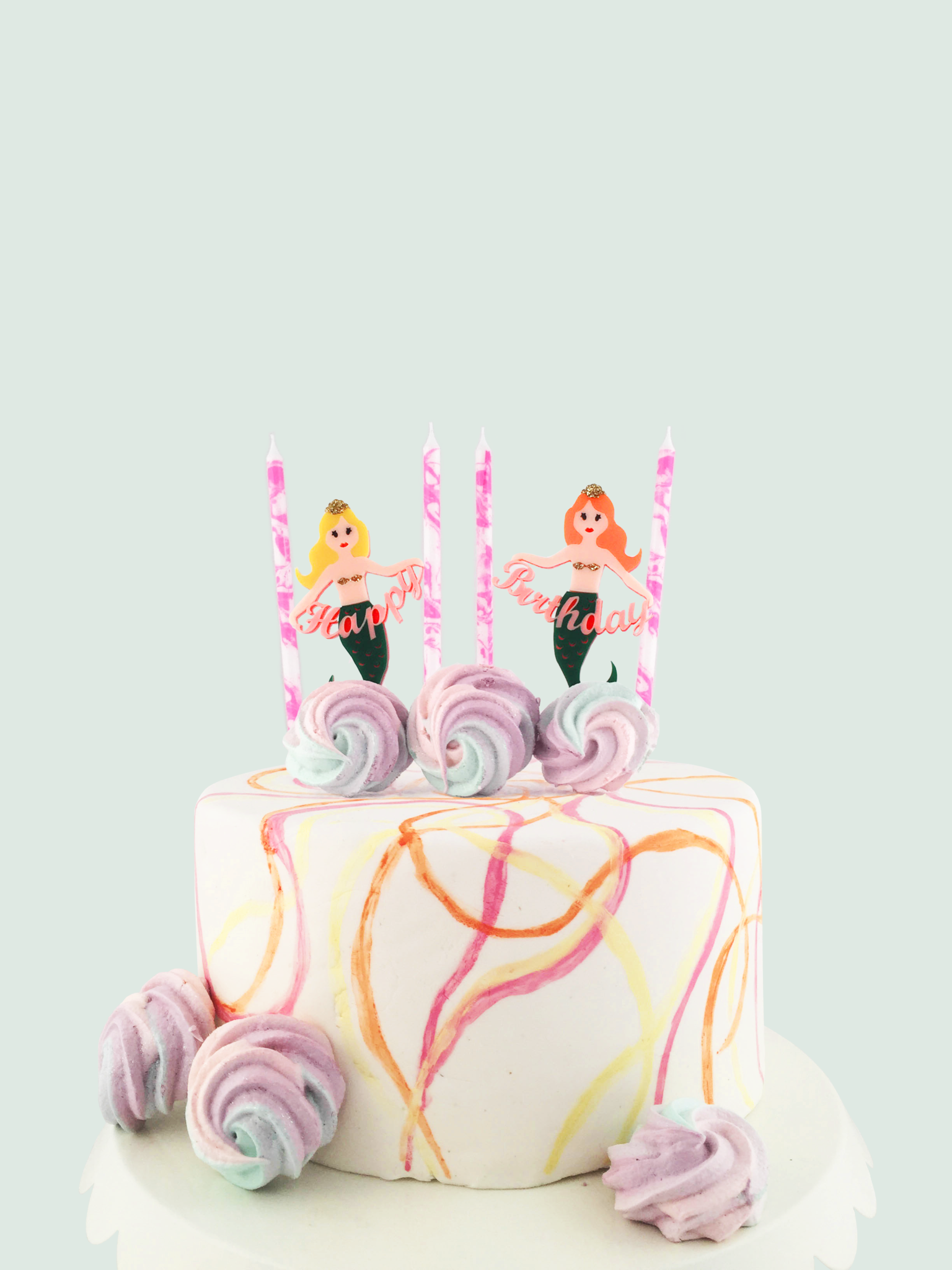 Eleanor Moss Studio - Vente Décoration pour cake/cupcake - Sirènes1