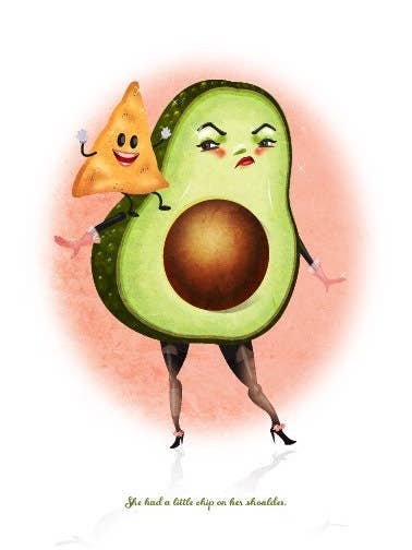 Avocado Kunsttryk: Sjov Madglad Køkkenindretning for engroshandel hos Kitschy Delish