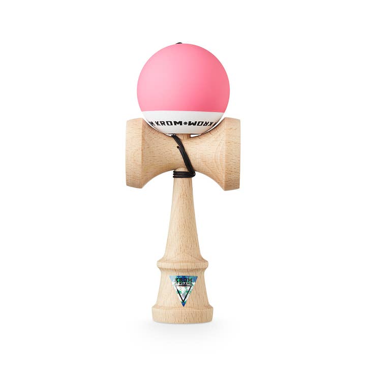 KROM KENDAMA - Wholesale Wood Toy - Kids - KROM · POP RUBBER PINK · KENDAMA