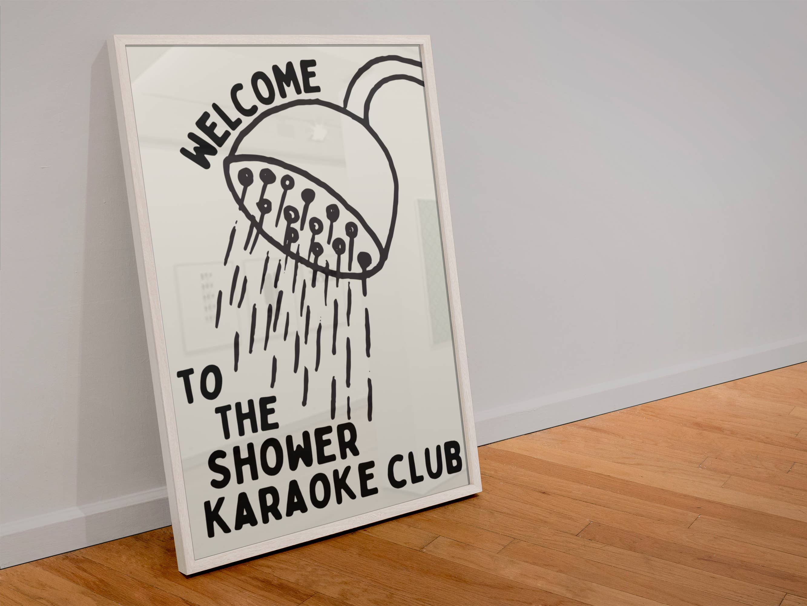 Blue Iris Designs Co – wholesale Art print – Welcome to the shower karaoke club print