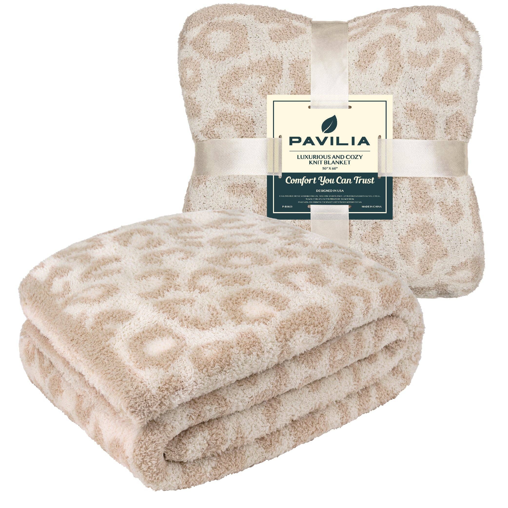 Pavilia – wholesale Throw blanket – Buttery Soft Fluffy Knit Blanket15