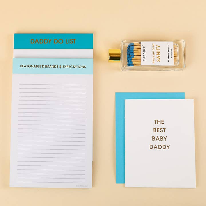 Chez Gagné - Wholesale Notepad - Reasonable Demands and Expectations - Lined Notepad - Perforated Sheets - Light Blue