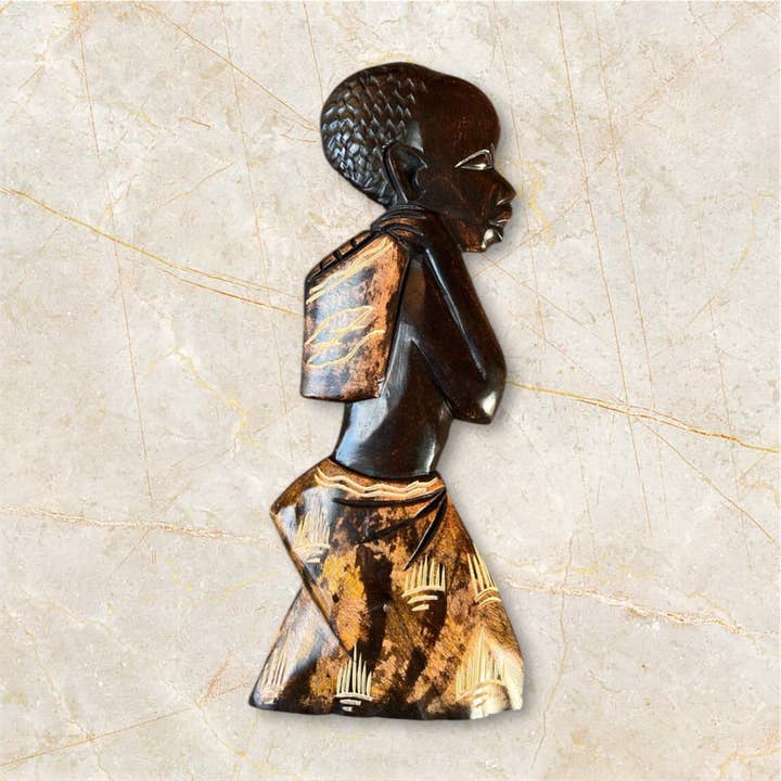 AfriMart International - Venta al por mayor Cartel de pared - Arte/decoración de pared de madera de mar africana hecha a mano