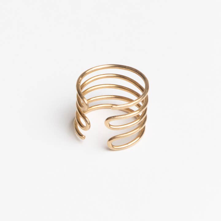Journey of Hope Statement Ring in Brass for wholesale by Forai