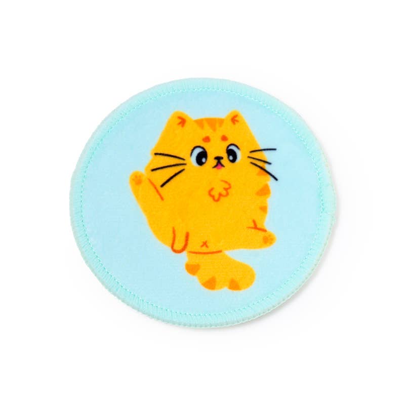 Puckator Ltd – wholesale Face & body wipes – Set of 6 Beans & Co Cats Reusable Cleansing Pads4