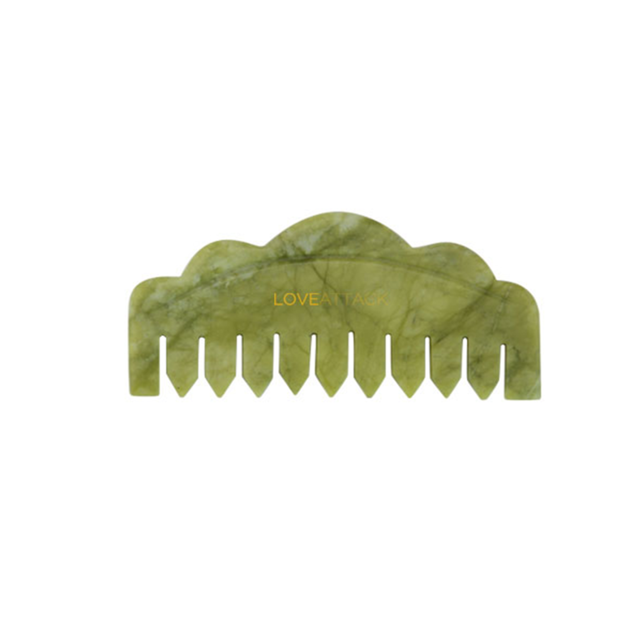 Love Attack - Wholesale Head Scratcher/Massager - Jade Gua Sha Comb for Scalp and Neck0