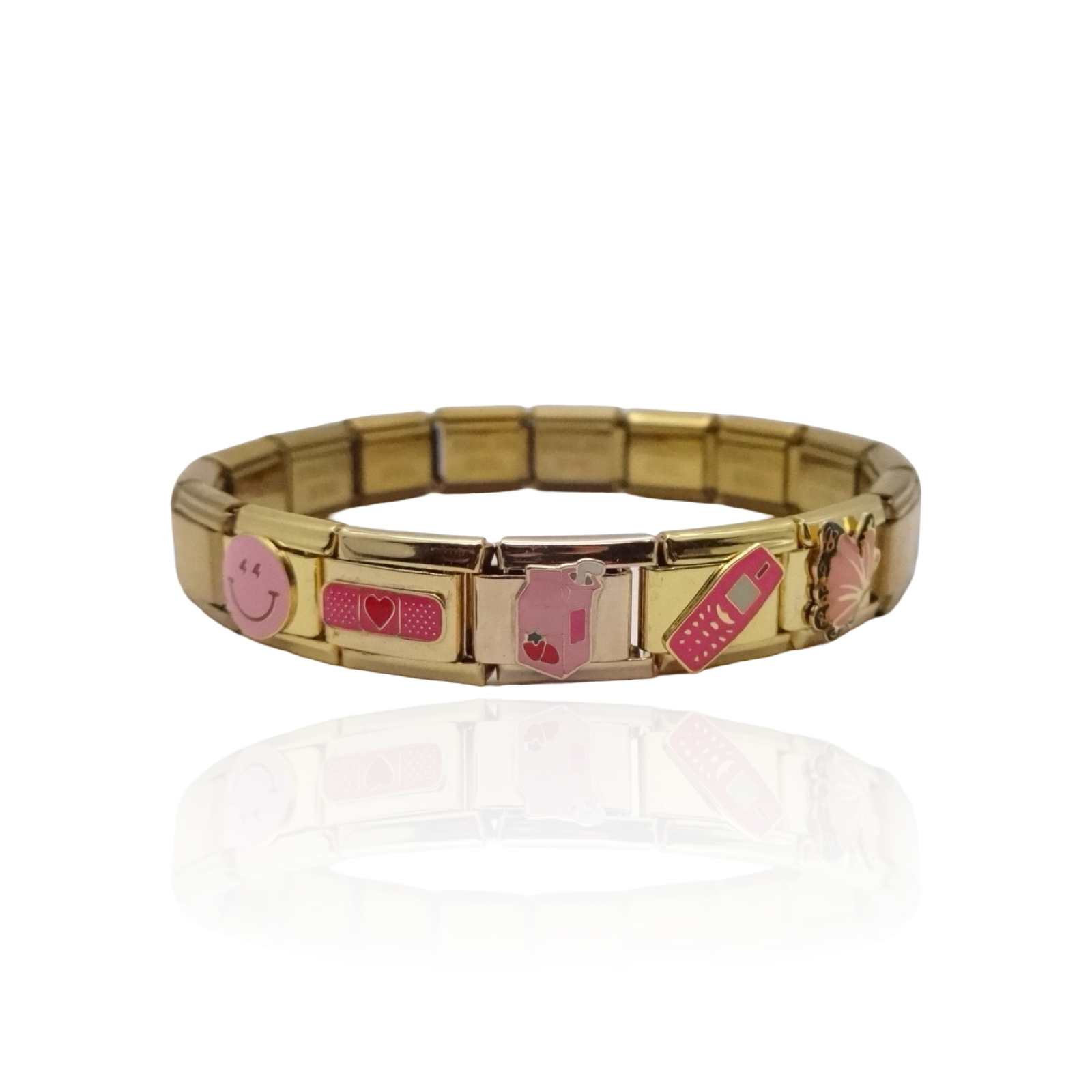 KIKICHIC - Wholesale Charm/Dangle Bracelet - Pink Italian Charm Bracelet0