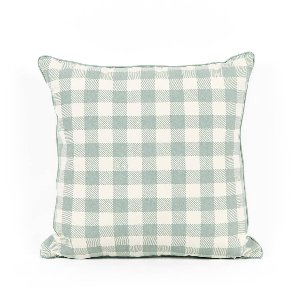 Devanie At Home (Formerly Adams & Co.) - Wholesale Throw/Decorative Pillow - 30282 - 17x17 rvs pillow (RABBIT/CHKRD) Easter & Spring1