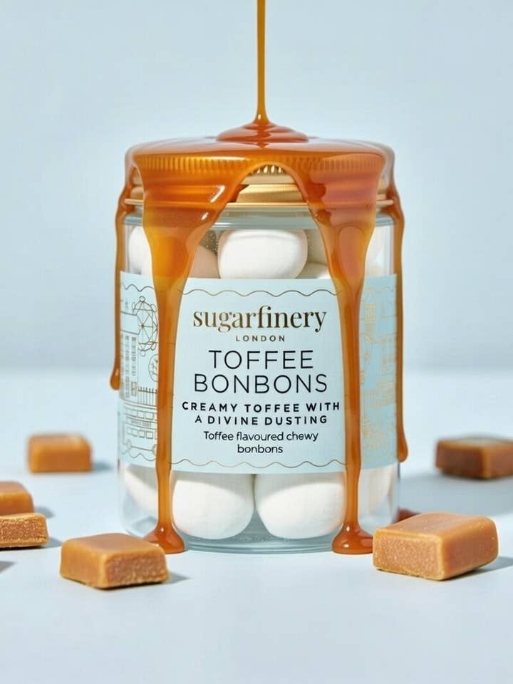 Pretty Posh Treats Toffee Bonbons Sweet Jar for wholesale by sugarfinery limited