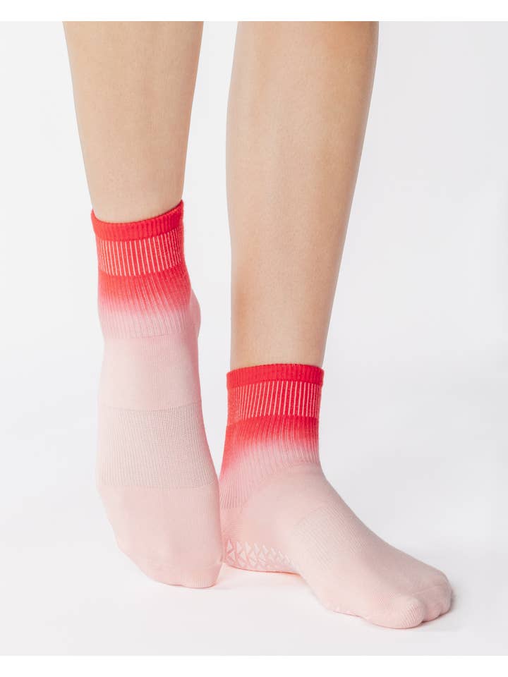 Pointe Studio - Venta al por mayor Calcetines - Mujer - Calcetines Cameron para mujer con agarre en el tobillo – Mezcla de algodón antideslizante para pilates y barre