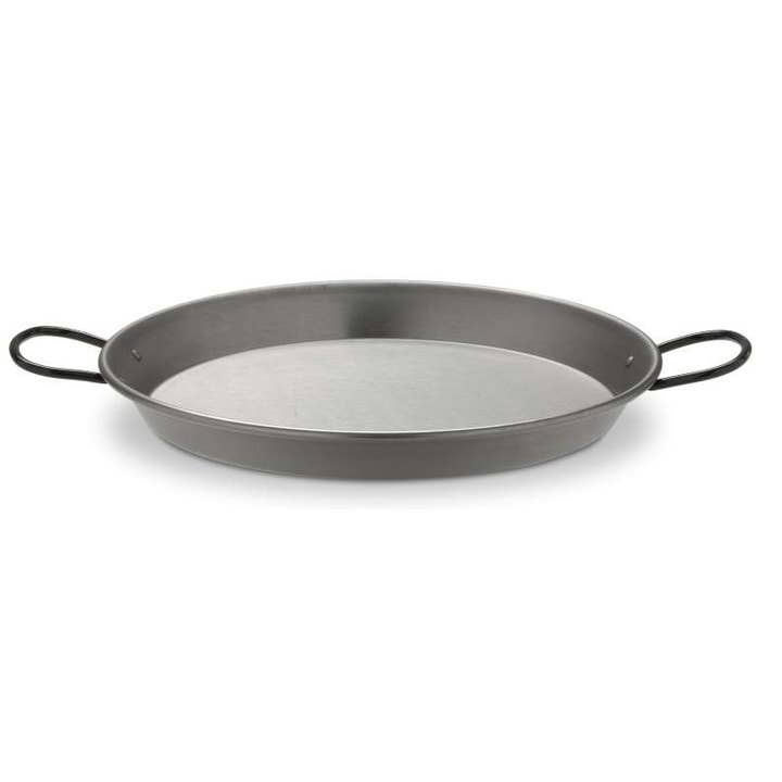 VAELLO Paella Pan Polished Steel 17" for wholesale on Faire1