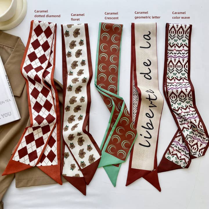 RETRO GEOMETRIC PRINT STRIPED SCARF_CWASC0709 for wholesale by ACCITY