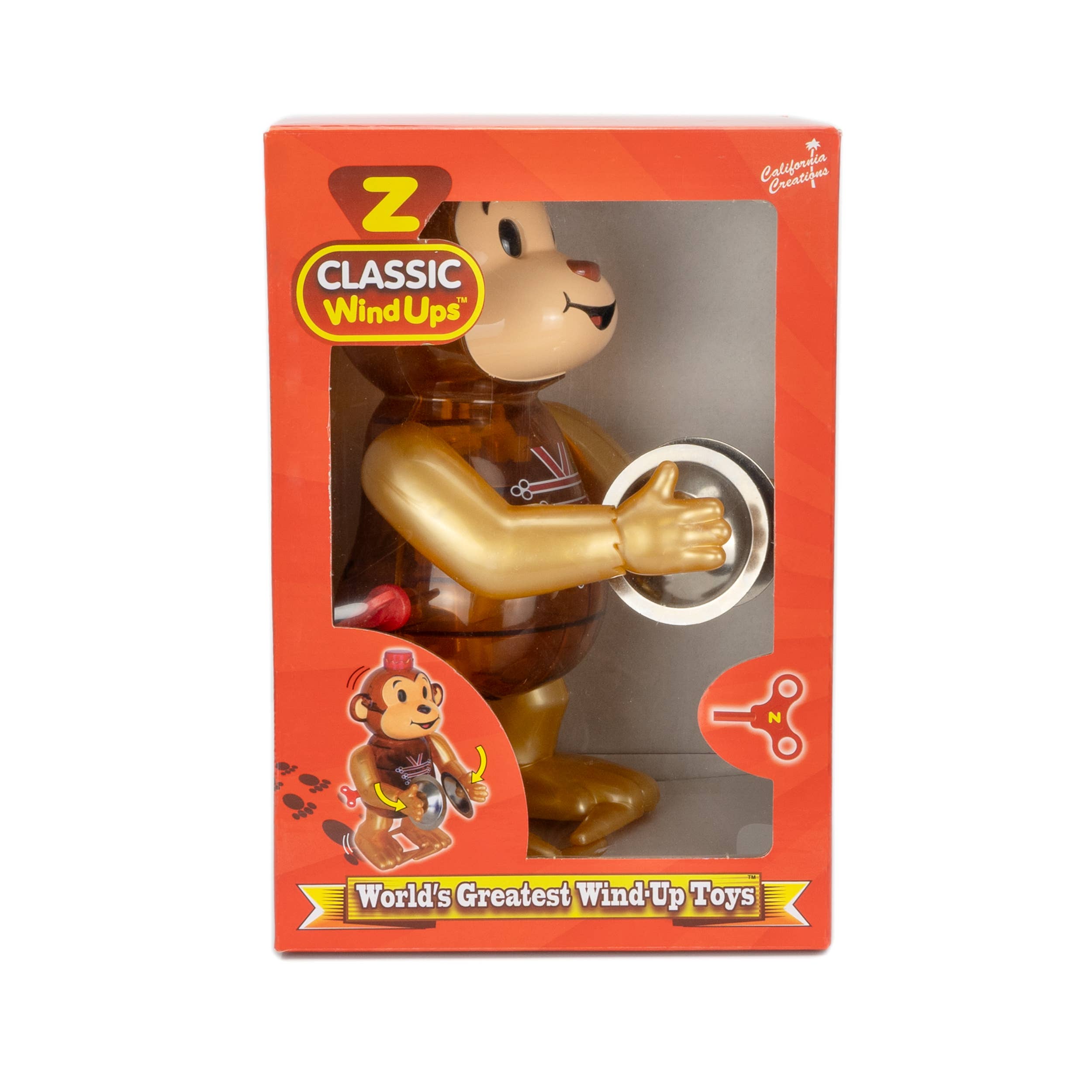 California Creations - Wholesale Wind-Up Toy - Kids - Z Classics Monkey w/ Cymbals, Mortimer2