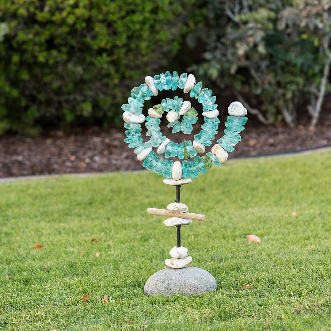 Garden Age Supply - Wholesale Outdoor Ornament/Decor - Glass Spiral Garden Stand4