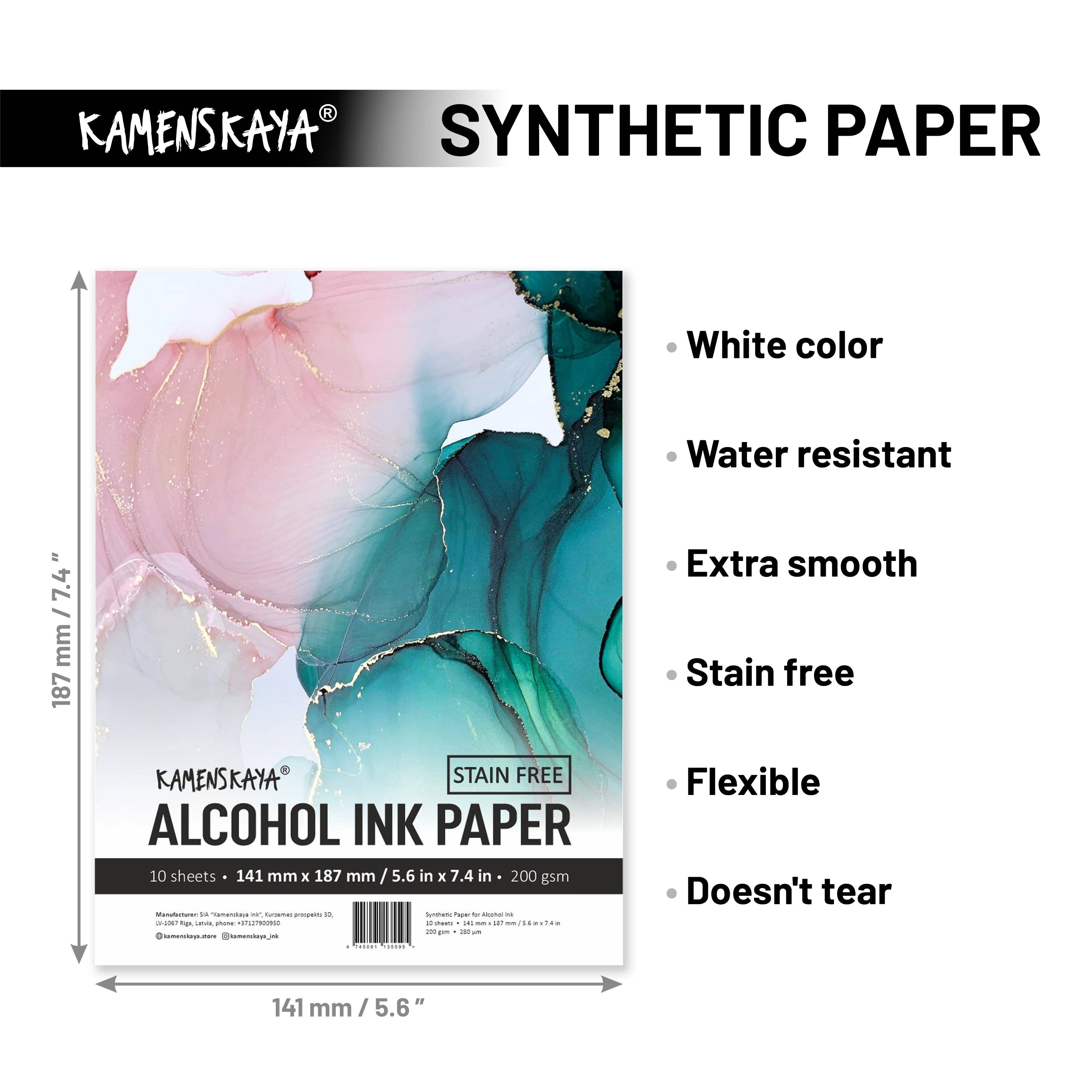KAMENSKAYA - Vente Papiers pour peinture - Ensemble de papier pour encre à alcool3