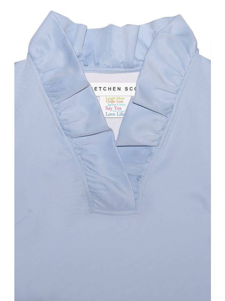 Gretchen Scott LLC - Vente Chemisier – femme - Haut Ruffneck Jersey - Uni27