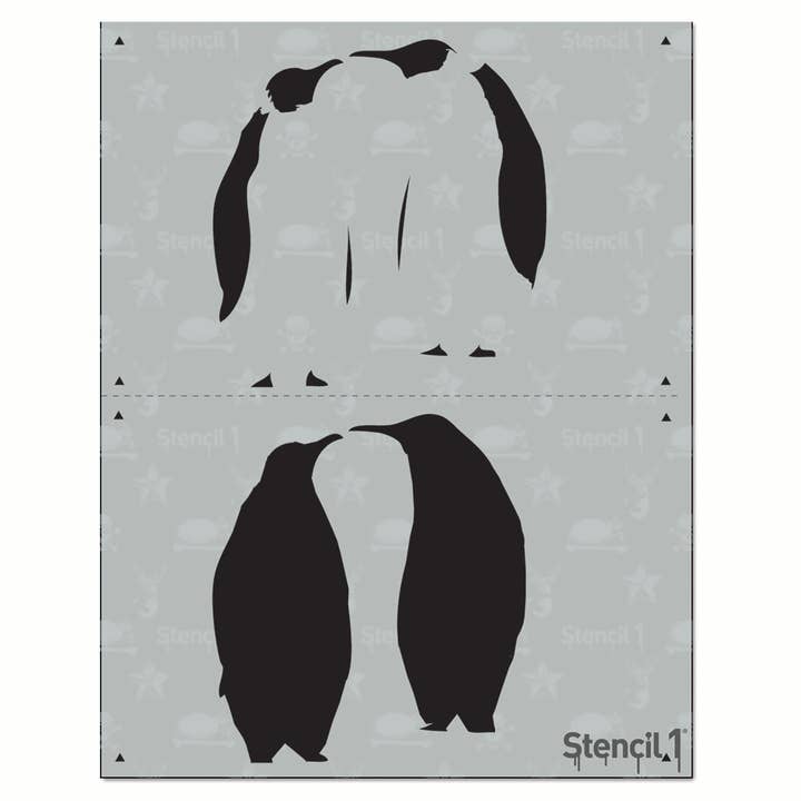 REMOVED BRAND - Wholesale Stencil/Craft Die - Penguins Stencil - Two Layers
