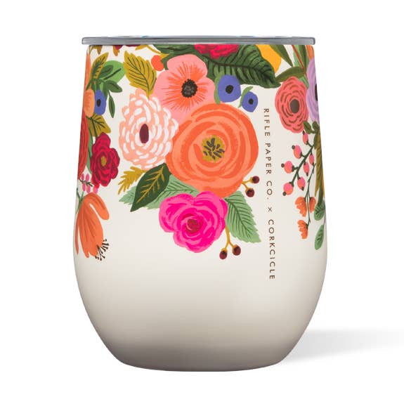 Stemless - 12oz Rifle Paper - Garden Party Cream for wholesale by CORKCICLE