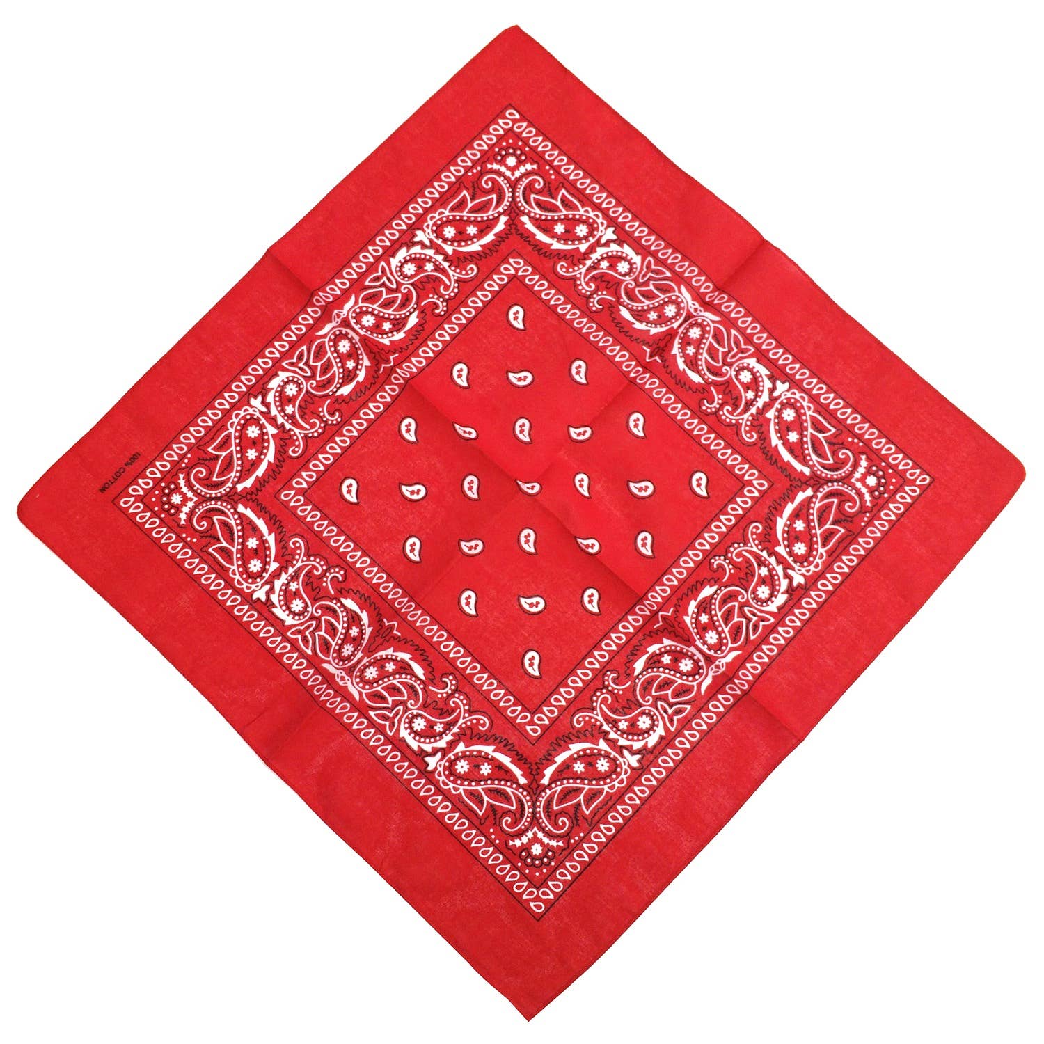 Diacly - Wholesale Bandana - Women's - 12PC Solid Color Paisley Square Bandana Classic Cotton Scarf9