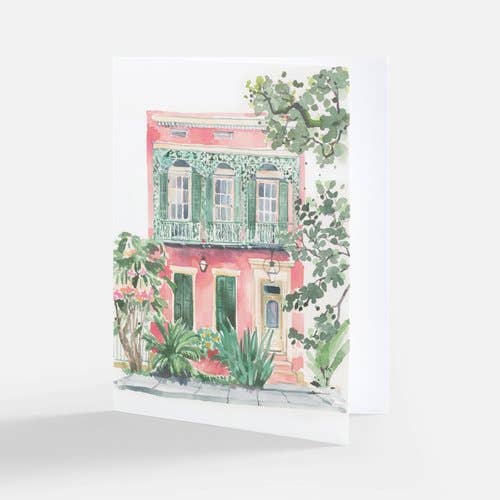 "Watermelon” Watercolor Note Card for wholesale by Lyla Clayre Studio