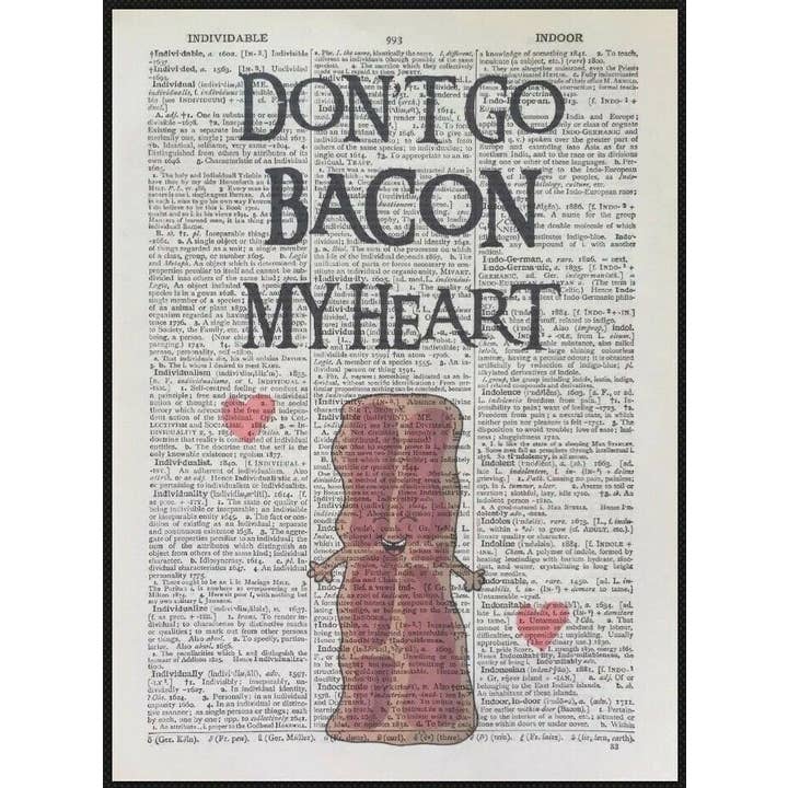 Impressão de arte de parede de dicionário de cozinha - Arte de parede de humor - Café por atacado de Parksmoonprints