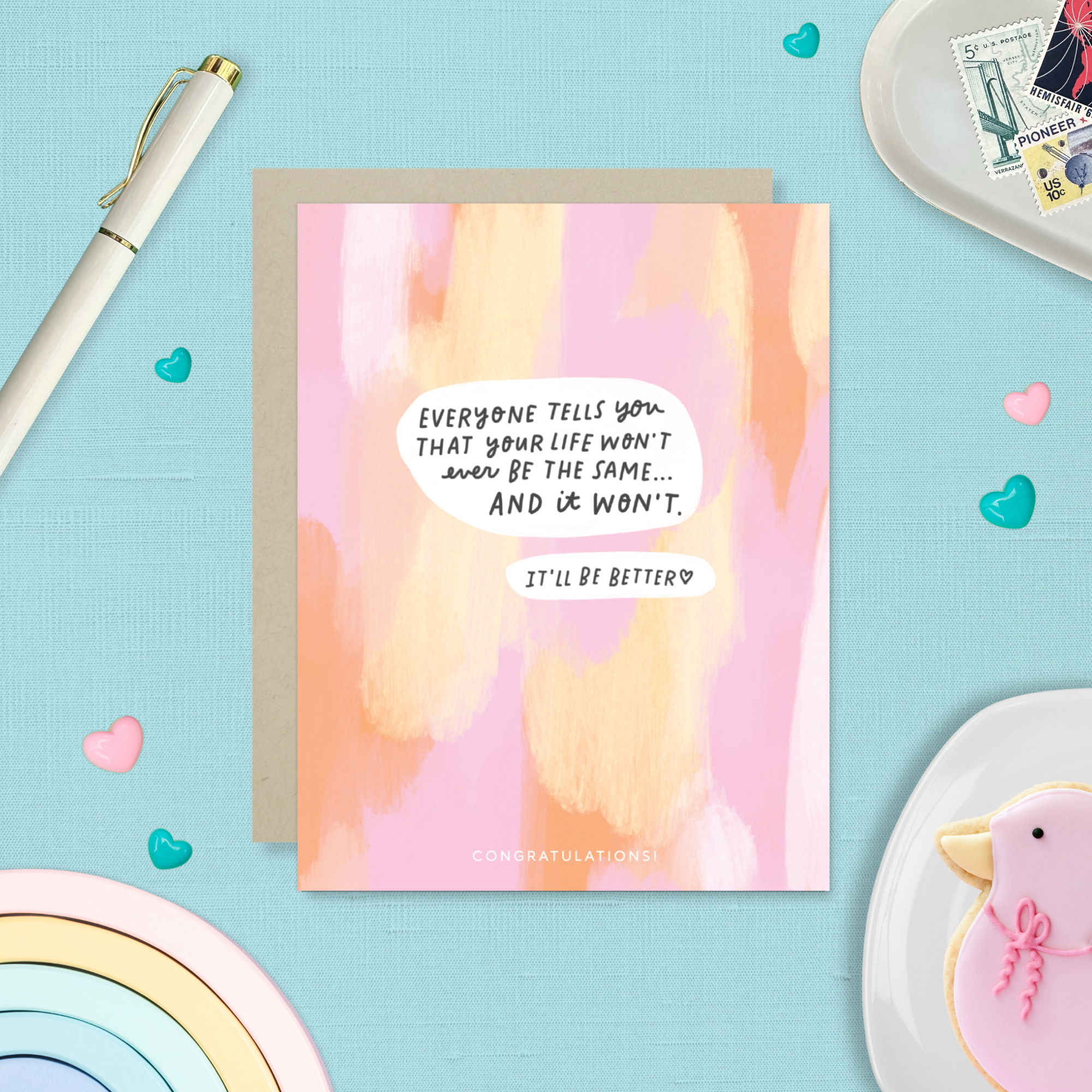 Barone and Co. - Wholesale Baby Card - Everyone Tells You Card2