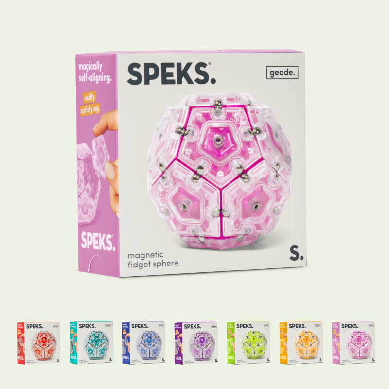 Speks - Wholesale Fidget Toy - Kids - Geode Single Color Case Pack18