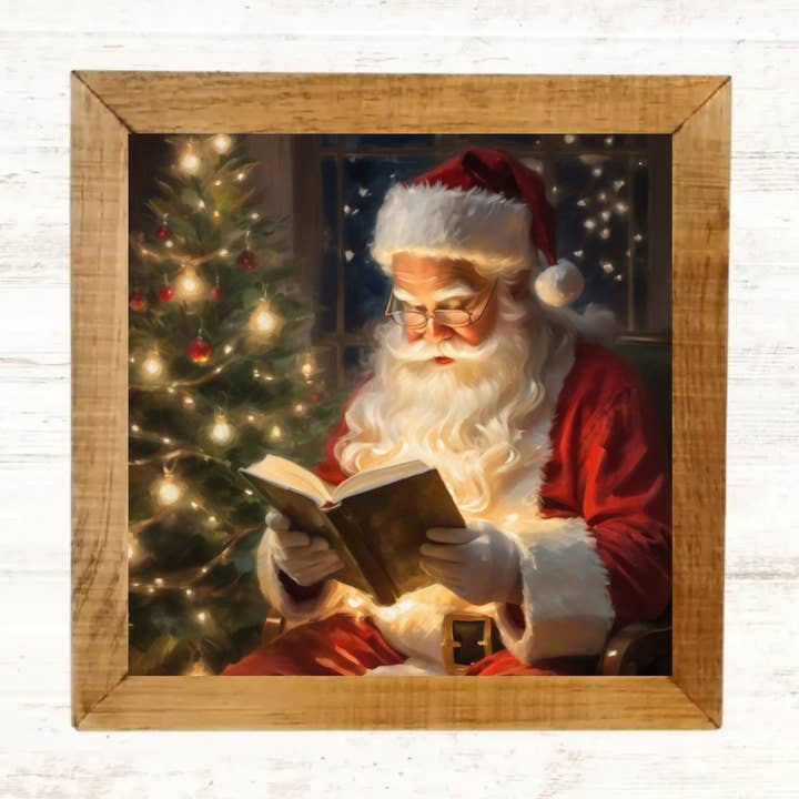 Christmas Santa Framed Print for wholesale by Blooms By E. Marie