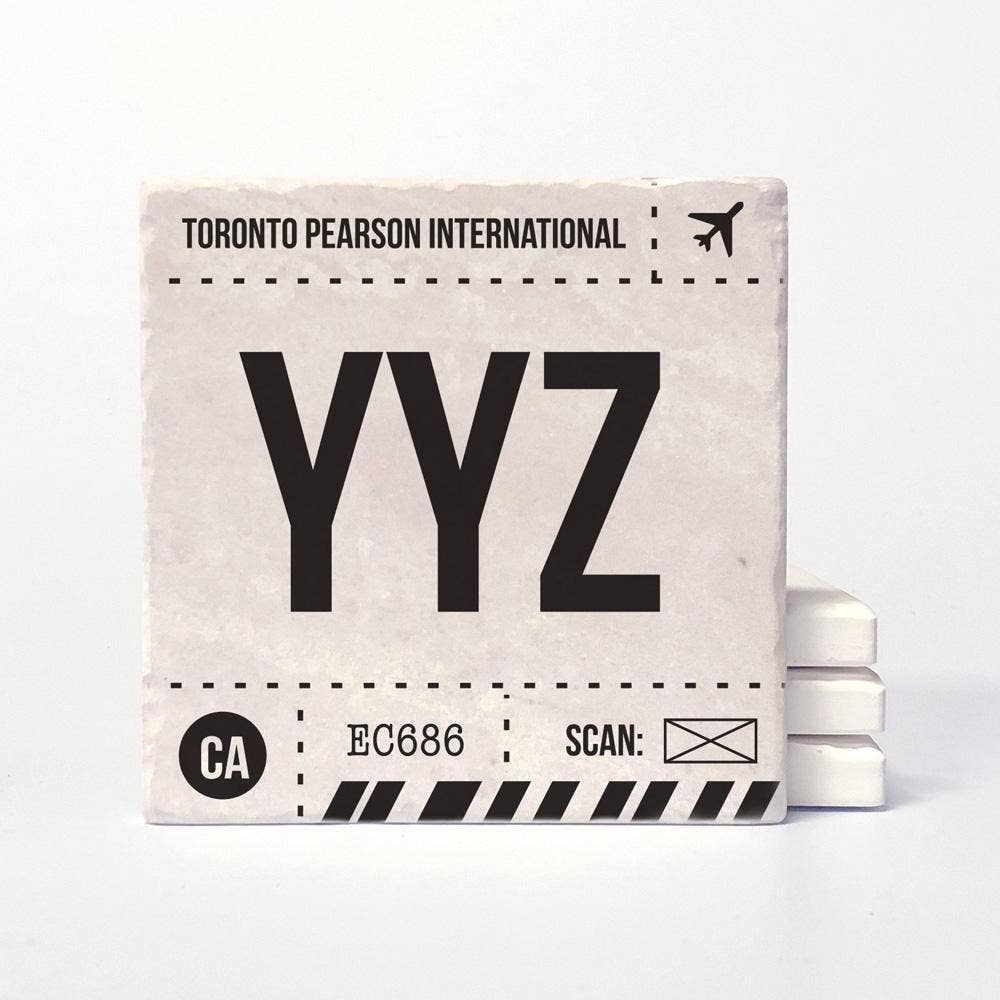 Versatile Coasters Canada - Wholesale Coasters - Toronto Airport Code Coasters2