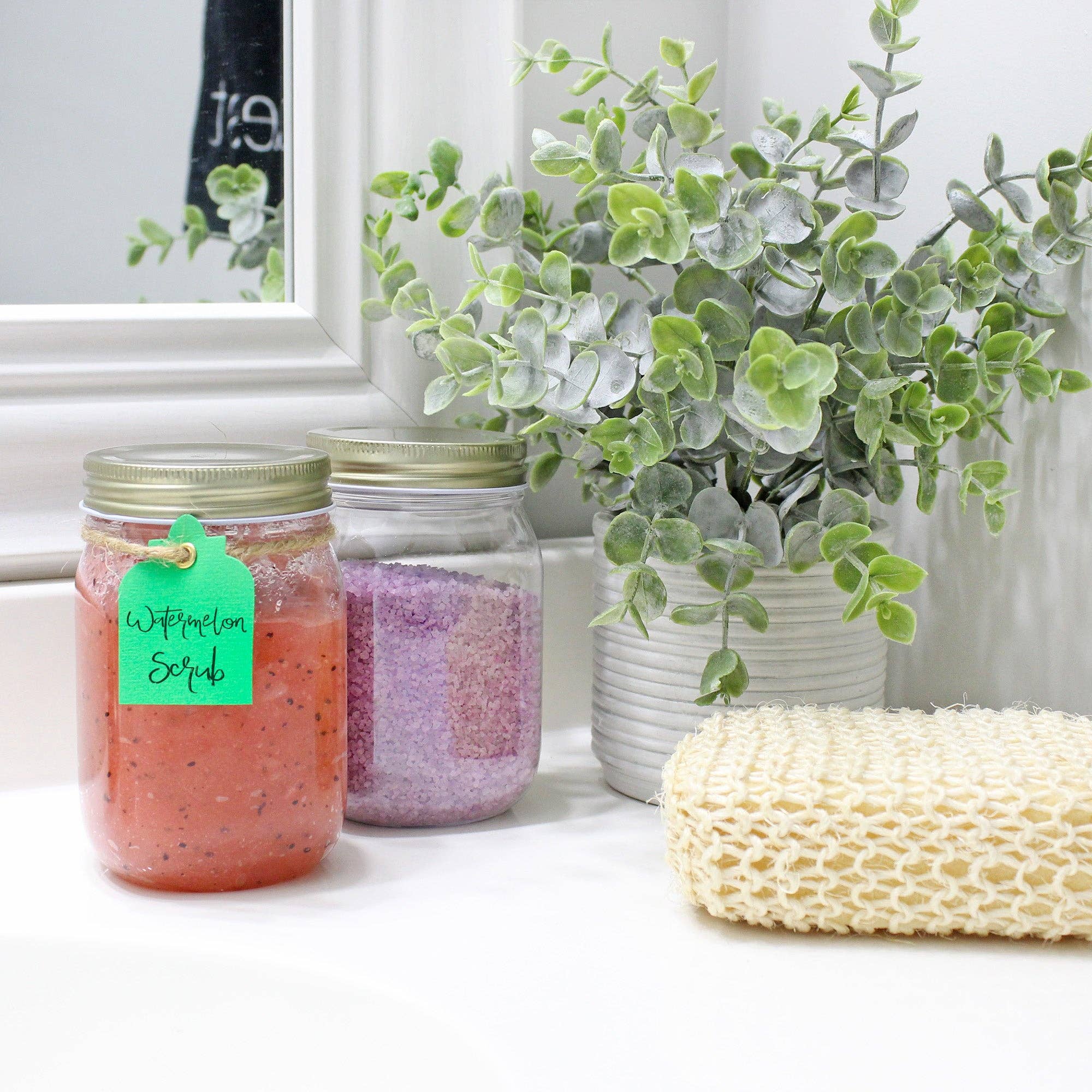 Kurated Korner - Vente Pots - Bocaux Mason en plastique Cornucopia 16 oz avec couvercles en métal (paquet de 8)12