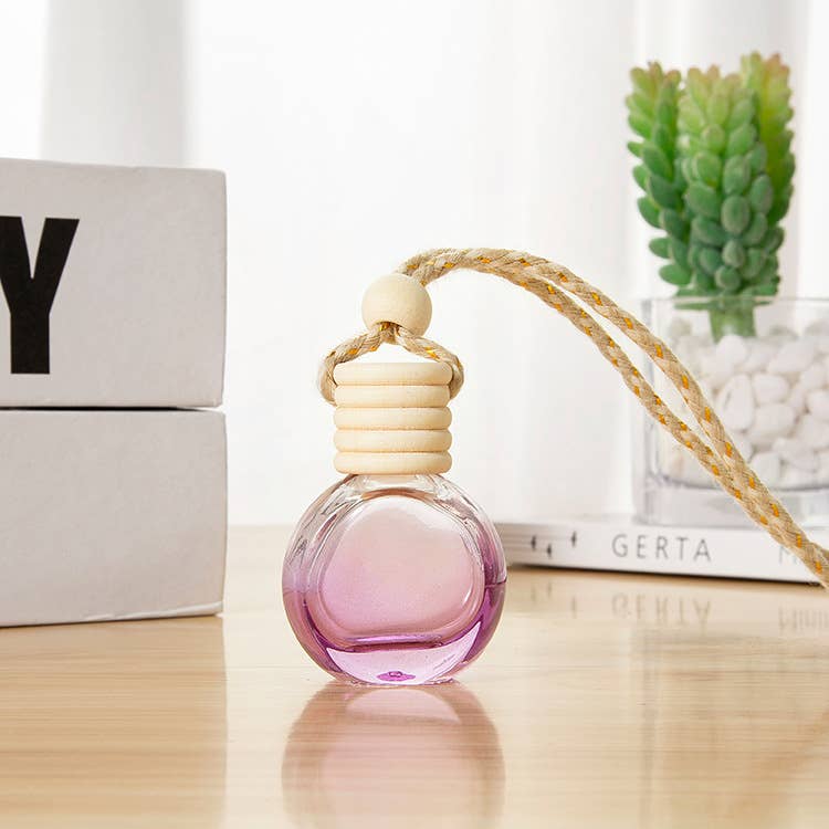 Candles Meta - Vente Désodorisant pour voiture – unisexe - Bouteille suspendue vide ronde colorée pour désodorisant de voiture 10 ml8