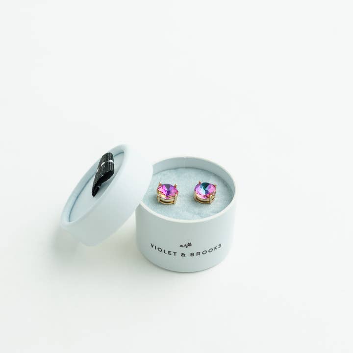 Violet & Brooks - Wholesale Stud/Post Earrings - Crystal Powder Boxed Earring12