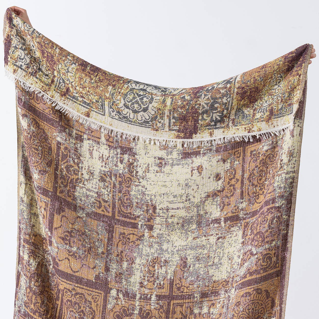 Kikoya – Großhandel Überwurfdecke – 100 % Baumwoll-Wohndecke im Landhausstil, 130 x 170 cm6