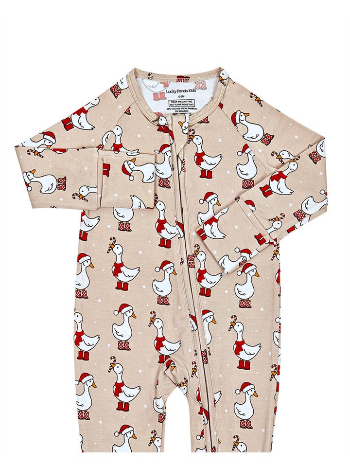 Lucky Panda Kids - Wholesale Jumpsuit - Baby - Bamboo Zip Romper | Merry Goose15