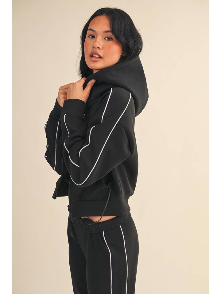 KIMBERLY C – Großhandel Sportjacke – Damen – Superweiche Air-Scuba-Kapuzenjacke mit Reißverschluss und Paspelierung7