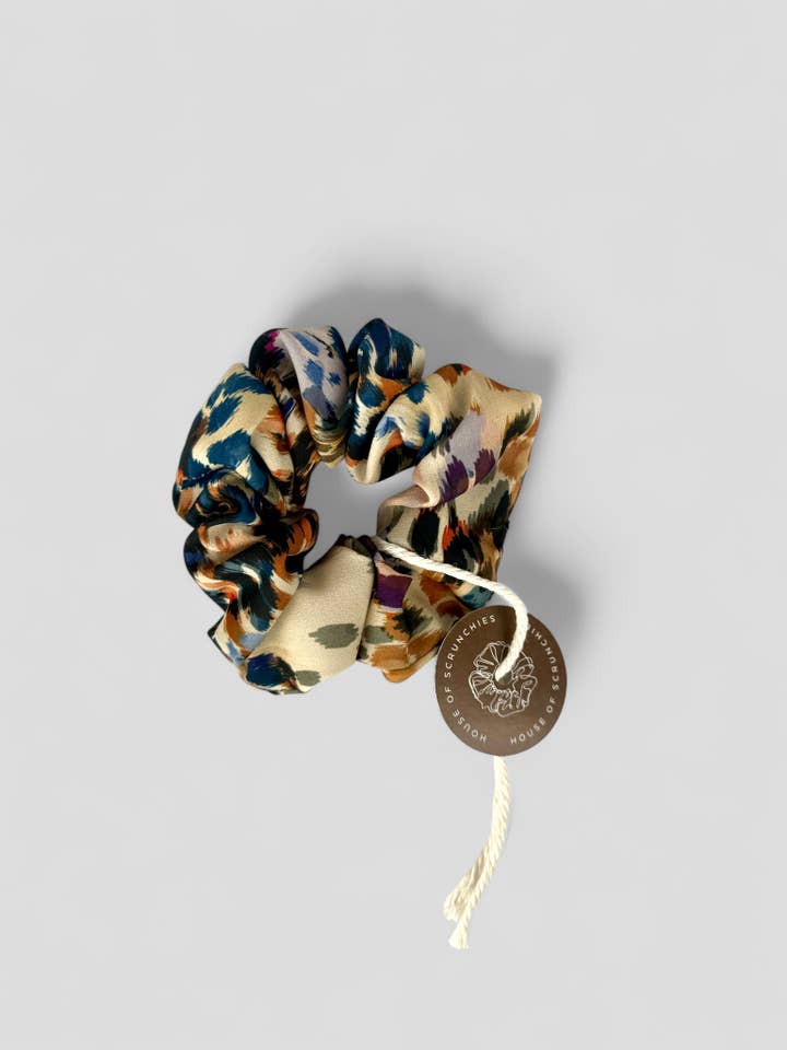 Scrunchie - Colorful Leopard - Recycled for wholesale by House of Scrunchies