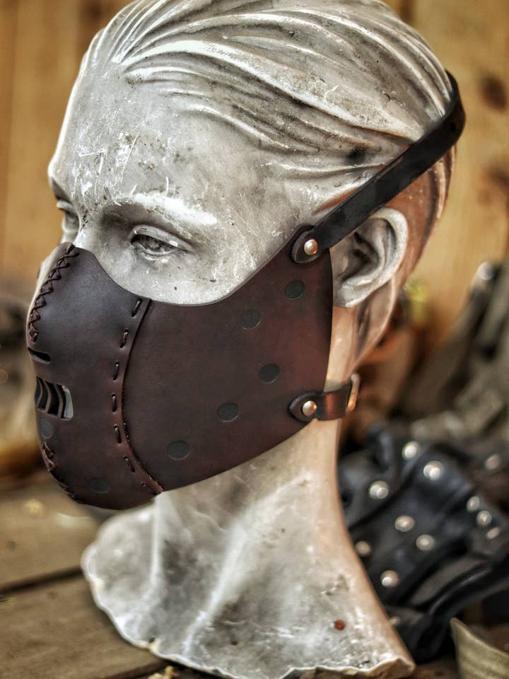 Outcast Props - Wholesale Verkleedkleren - Volwassene - Leren gezichtsmasker Dr. Hannibal Lecter3