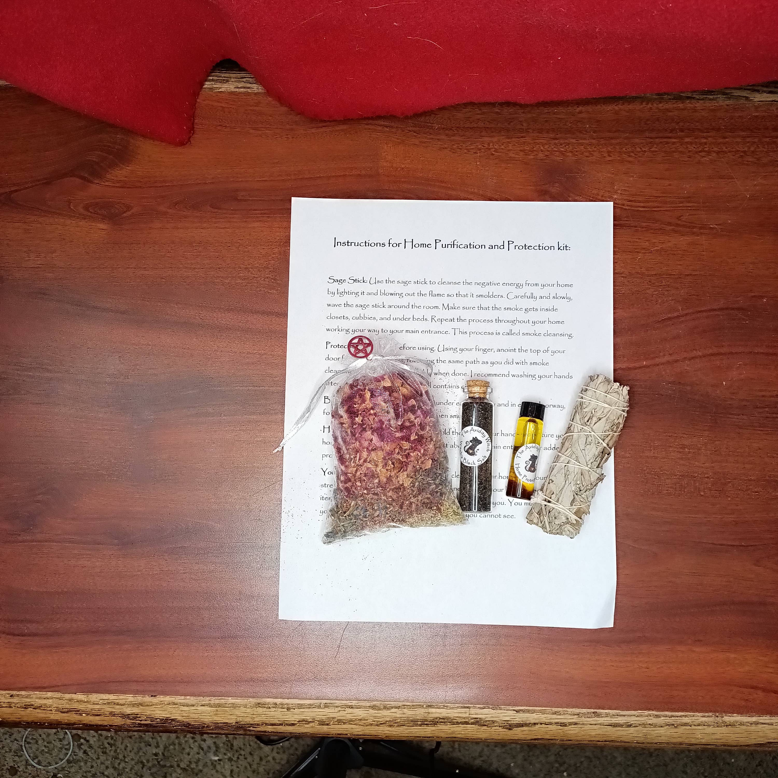 The Avidity Witch - Wholesale Meditation Supplies - Home Purification and Protection Spell Kit12