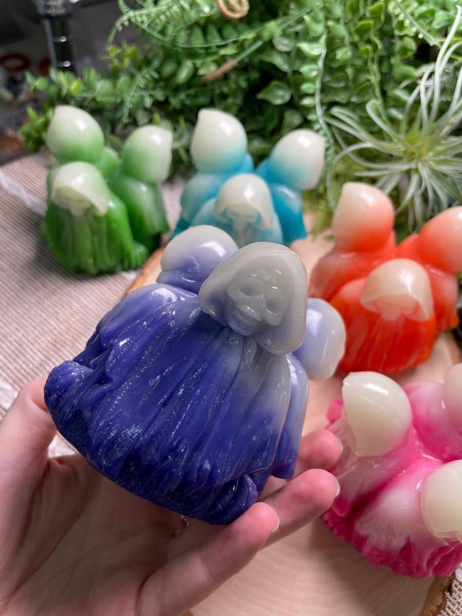 Copper Ashes - Wholesale Spiritual Stone/Crystal - Death Reaper Resin Sphere Holder1