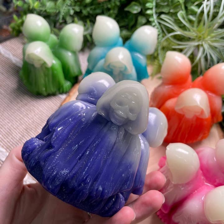 Copper Ashes - Wholesale Spiritual Stone/Crystal - Death Reaper Resin Sphere Holder1