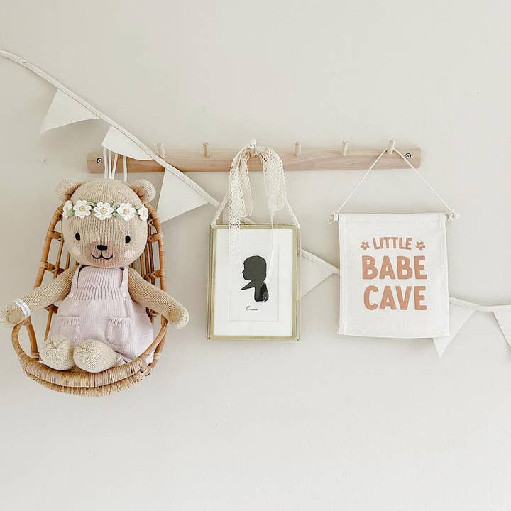 Cherrypick - Wholesale Sign - Little Babe Cave Canvas Hang Sign - Girls Canvas Decor